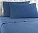 Shavel Home Products Micro Flannel Solid Sheet Set, King, Smokey Mountain Blue