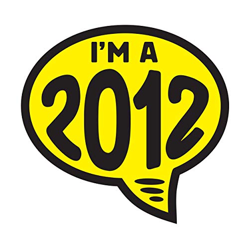 Image of Ez-line Vinyl Year Slogan Bubbles for Car Lots 1 Dozen Windshield Decal Stickers Dealership Numbers (2012)