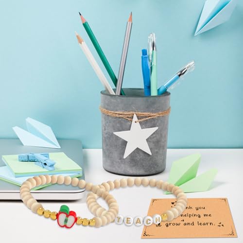 Teacher Appreciation Gift, Teacher Bracelets With Card Thank You Gift For Back to School Appreciation Week Christmas Valentines Retirement Graduation From Student Friends3