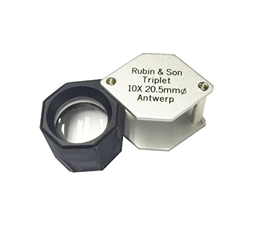 Rubin & Son 10x Hastings Triplet Loupe Chrome 20.5mm