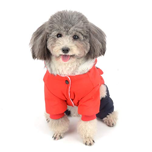 Zunea Cappotto Invernale con Cappuccio per Cani di...