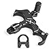 SHARROW Archery Bow Release Aids 360Â° Rotatable Jaw 3&4 Finger Grip Adjustable Archery Thumb Release for Compound Bow (Bow Release + D Loop Set)