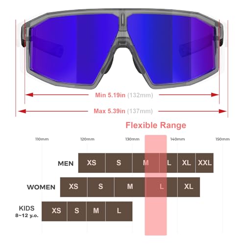 Image of F26 Polarized Fishing Sunglasses for Men Women, UV400 Outdoor Sports Sunglass for Running Hiking Golf with Carrying Case