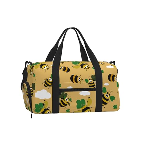 Sac de sport étanche Mexpekil grand format avec motif abeille