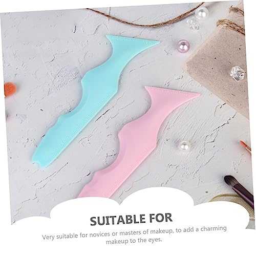 NOLITOY 2pcs Multi-function Silicone Eyeliner Stencil miniatura 6