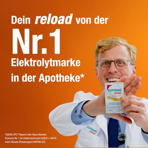 Elotrans Reload - Isotonische Elektrolyt-Glucose-Mischung - Nahrungsergänzungsmittel mit Magnesium, Kaliumchlorid… – Ansicht 4