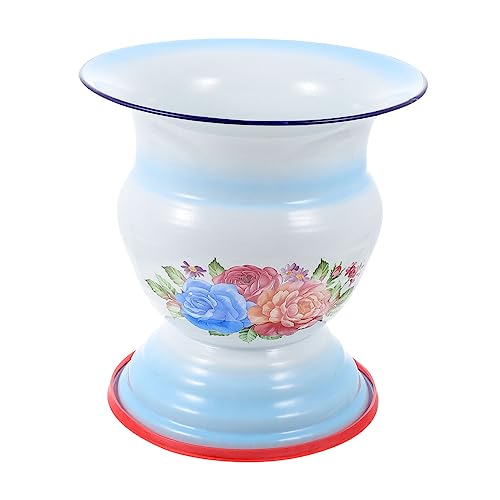 Beaupretty レトロ風 製スピトゥーンポット 耐久性のある尿貯蔵容器 家用便器 昔ながらの小便器 滑り止めリング付き