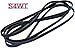 Upgraded Dryer Drum Belt Replacement for Speed Queenn ADE4BRGS176TW01 THRU SERIAL#1912999, ADE4BRGS177TB01, ADE4BRGS177TW01 START S#2001000001, ADE6ARYS177TW01, ADE6HRYS177TW01 START S#2001000001