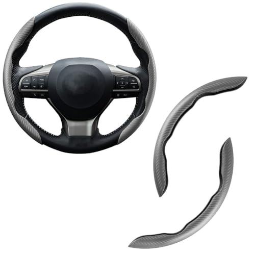 Fundas de Volante para Coche,Compatible para DS DS3 DS4 DS5 DS5LS DS6 DS7 DS9,Funda Protectora de Volante,D-Grey