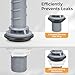 Houpeoro Universal Toilet Repair Kit for Inside Tank – Includes Adjustable Fill Valve & 2-Inch Flapper, Quiet & Easy Installation (Red, 1-Pack)