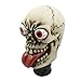 Mavota Stick Shift Knob Skull Shifter Knob Red Tongue with Big Eyes Style Skull Manual Automatic Gear Shift Knobs Off-White
