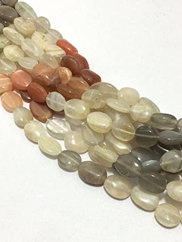 Multi moonstone beads en perles ovales pour la création de bijoux uniques