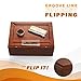 VUTADA Wood Stash Box Large with Rolling Tray - 11” x 8” x 4” Keepsage Storage Box - Handmade Decorative Stash Box with Magnetic -- Premium Quality Dovetail Design Wooden Boxes ( Wood)