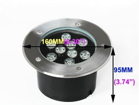 9W 12V LED Outdoor Exterior Buried Spot Light Fixture Undergrou...