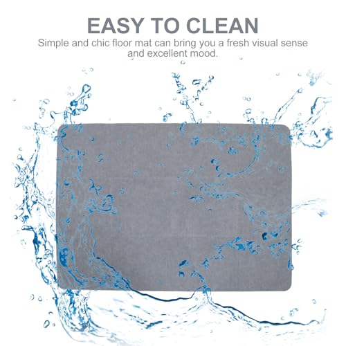 Tapis de chaise de bureau polyester antidérapant protection bois franc