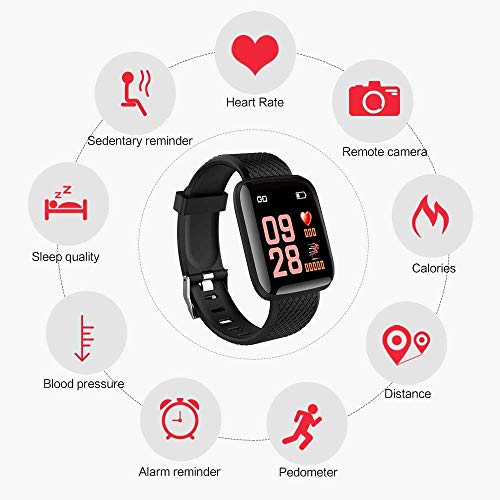 Smart Watch 2020 New Model, Men’s and Women’s Fitness Tracker, Blood Pressure Monitor, Blood oximeter, Heart Rate Monitor, Waterproof Smart Watch, Compatible with iPhone/Samsung/Android Phones - Thumbnail 3