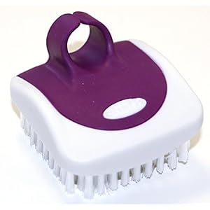 Chef’n Groenteborstel PalmBrush, handborstel voor eenvoudige reiniging van groenten, hoeveelheid: 1 stuks, gesorteerd op kleur