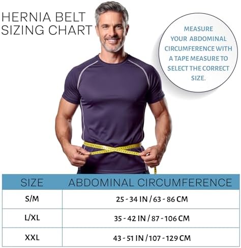 AbdomenCare Umbilical Hernia Belt PRO for Men & Women – Adjustable Abdominal Hernia Support Binder w/ 2 Compression Pads & Extra Compression Strap - Umbilical, Abdominal, Post Surgery Hernias - XXL — view 7