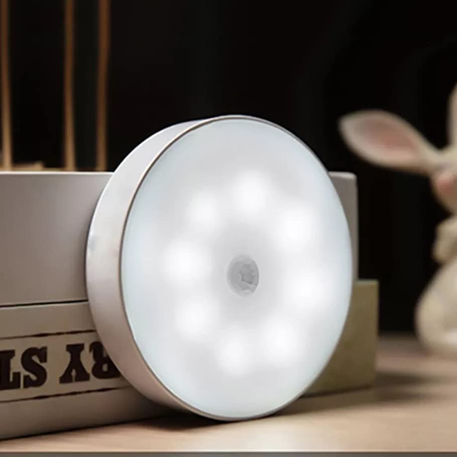 FairUo Wall Lamps Night Light 8Pcs Led Night Light Bedroom Decoration Motion USB Charging Night Light Bedside Round