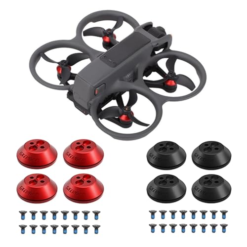 Hesupy Motor Protective Cover Cap for DJI Avata 2, Aluminum Alloy Motor Protection Case, Dust-Proof Waterproof Motor Protector for Avata 2 Drone (Black)