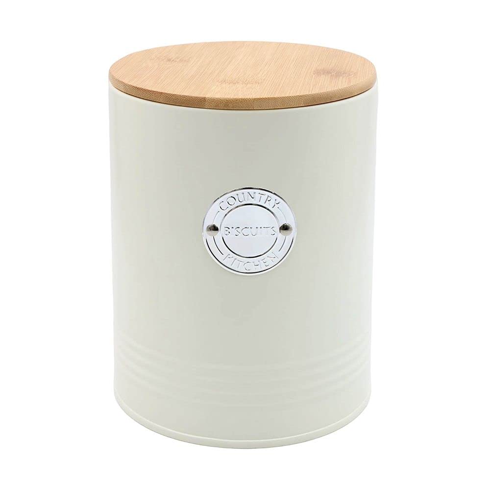 Lesser & Pavey Cream Badge Biscuit Tin