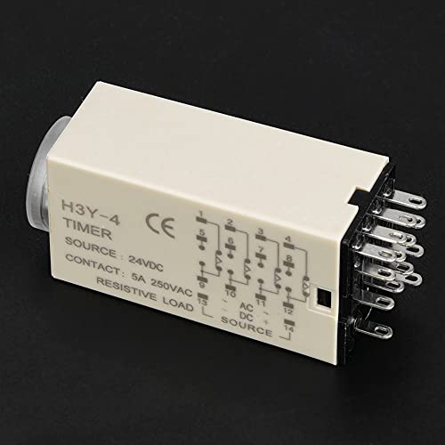 H3Y-4 Relé temporizado DC 24V Temporizador Ponteiro Controle Temporizador Interruptor de Controle At