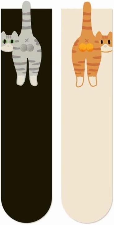 Lot de 2 paires de chaussettes fantaisie en coton doux sur le thème des animaux pour femme et homme, idée cadeau amusante et décontractée