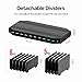 Unitek USB Charging Station for Multiple Devices, Charger Organizer Stand Dock with Dividers, Quick Charge 3.0 Compatible for Smartphone, Tablet, iPad and Other Electronics