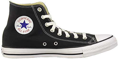 Image of Converse Chuck Taylor All Star Hi Unisex Sneaker, Black Canvas White, 11.5 Women /9.5 Men