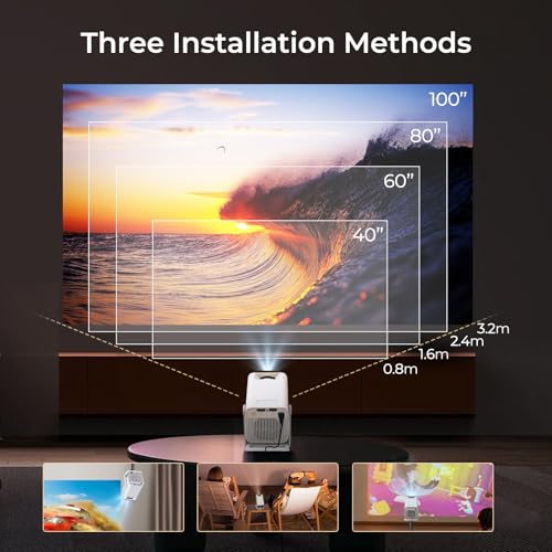 Image of Netflix-Licensed Smart Projector, 400 ANSI 4K Supported, Voice Remote X1Pro
