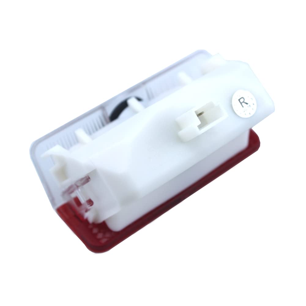 Lot de 2 éclairages LED pour portière de voiture - Avec logo - Projecteur de bienvenue - Lentille en verre compatible avec GLK (normal)