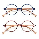 gafas redondas hombre ray ban [reducir la fatiga ocular, dormir mejor] las lentes de protección solar Azul son amarillas, pueden bloquear eficazmente la computadora, el teléfono móvil, el iPad, el Kindle y otros productos electrónicos dañinos de la luz azul, desempeñar un papel en el alivio de la fatiga ocular.Fatiga ocular y dolor de cabeza.