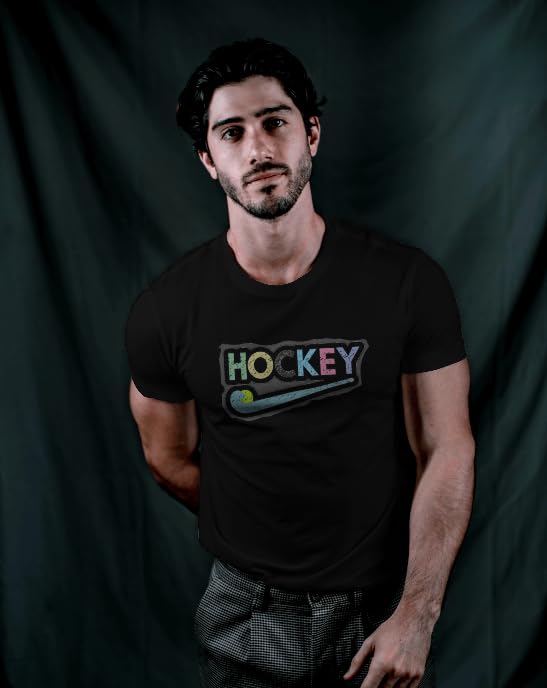 VASAL Unisex Hockey Practice T-Shirt | Dotted Sweat Control Fabric | Airflow Design | Gym & Training Wear | Soft & Quick Dry (in, Alpha, S, Regular, Black) 4