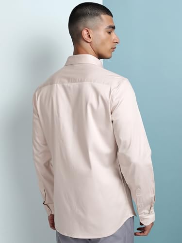 Image of Highlander Men's Slim Fit Formal Shirt | Solid Formal Shirt for Men | Comfortable Fabric | Stylish Design for Everyday Use & Office Wear