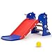 3 in 1 Toddler Slide Kids Slide Freestanding Climber Slide Playset with Basketball Hoop and Ball,Indoor and Outdoor Playground for Kids