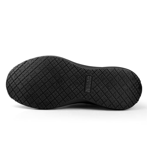 Image of Women's Non Slip Work Shoes Food Service Waterproof Slip-Resistant Chef Shoe for Kitchen Restaurant Hospital Staff Lightweight Walking Sneakers with Easy-Clean Slip-On Design