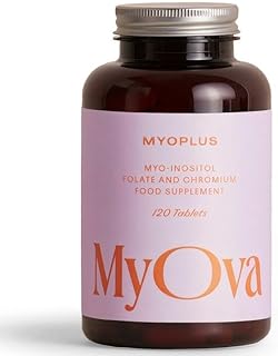 Myoplus - Myo-inositol PCOS Supplement - 4000mg Myo-Inositol, 200ug Folate & 100ug Chromium Daily Intake - Inositol Tablets - 120 Vegan Tablets - UK Manufactured by MyOva