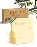 BANYÔ G07 Reis Seife 3er-Set I Handgemachte Hamamseifen mit Reiskeimöl I Milde Pflege mit...