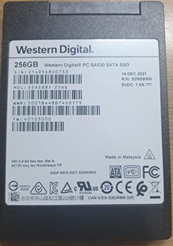 For Western Digital 256GB SA530 WD SATA 2.5 Inch Solid State Disk Drive SSD - Detailed View
