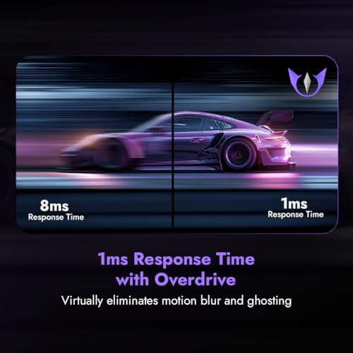 Image of Kreo Obsidian 27 Inch 2K QHD Gaming Monitor, 200Hz, 1ms, HDR10, FreeSync & G-Sync Compatible, 130% sRGB, 400 Nits, Adjustable Stand, Eye Comfort, Flicker Free, Made in India