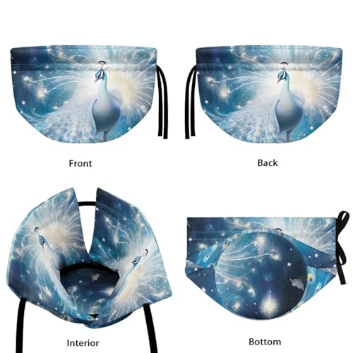 Image of Peacock Insulated Dustproof Kitchen Tea Pot Dust Cover Breakfast Warmer Tea Cozies with Drawstring for Home Kitchen Table Decoration