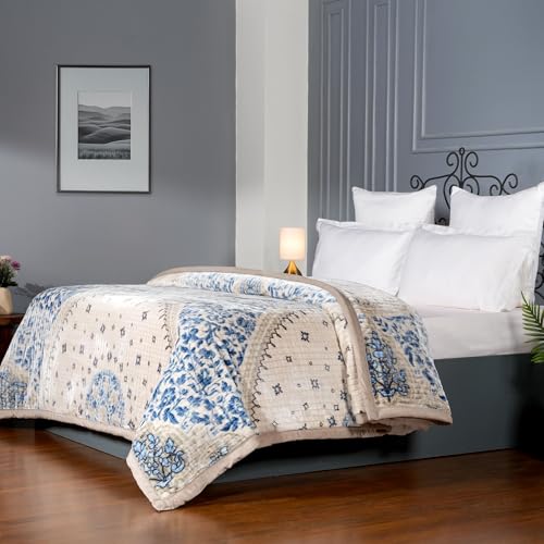 Image of MYTRIDENT Blanket for Winter Double Size, Classic Tranquil Touch Collection, 4 Kg Blanket Double - Allure