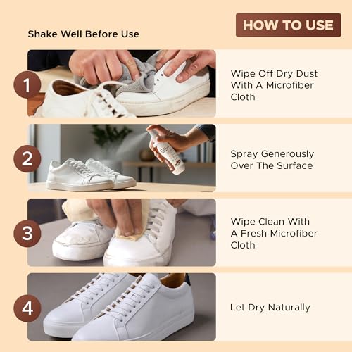 Image of ETHIEK Leather Cleaner for Bags, Shoes & Jackets | Gentle Daily Cleaner | Removes Dirt, Refreshes Texture & Revives Natural Shine, 100 ml