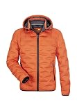 MILESTONE MS-Omega Herren Jacke Daunenjacke Steppjacke mit abnehmbarer Kapuze (as3, numeric, numeric_56, regular, regular, Orange, Regular)