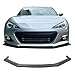 Front Bumper Lip Compatible With 2013-2016 Subaru BRZ 2Dr Coupe IKON Style Unpainted Black Spoiler Splitter Valance Fascia Cover Guard Protection Conversion by IKONMOTORSPORTS | 2014 2015