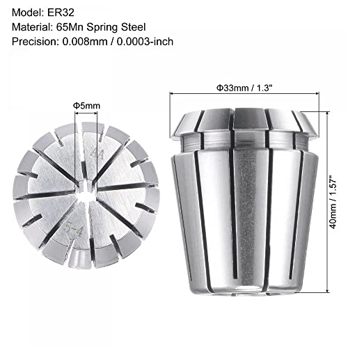 Ressort de serrage ER32 5mm uxcell à haute concentricité - 3