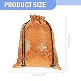 Homoyoyo Pochette à Bijoux Style Chinois 37X106 CM en Soie Cordon pour Rangement Chocolat et Sachets à Bonbons Lors D’Événements Festifs