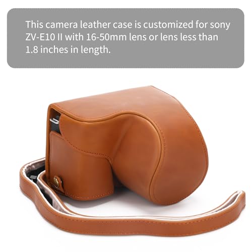 Funda para Sony ZV-E10 II en cuero PU premium miniatura 2