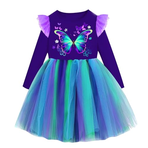 Robe d'hiver pour filles VIKITA en tulle confortable qui ne gratte pas