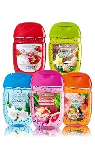 Bath & Body Works Pocketbac Bundle Of 5 - Assorted Grab Bag Bundle Of 5 Pocket Sized Hand Sanitizer Antibacterial Hand Gels - Image 6